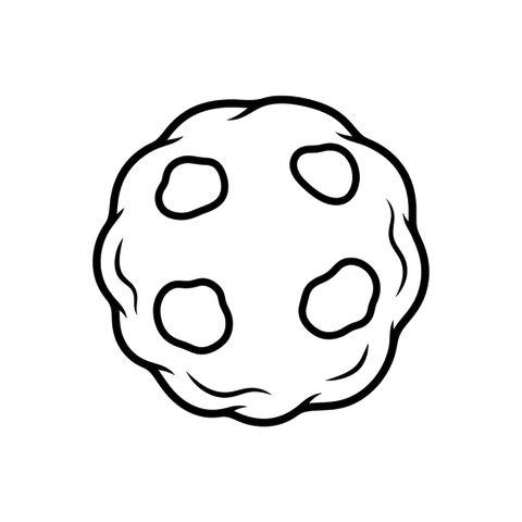 Cookie free food & treats coloring page line art