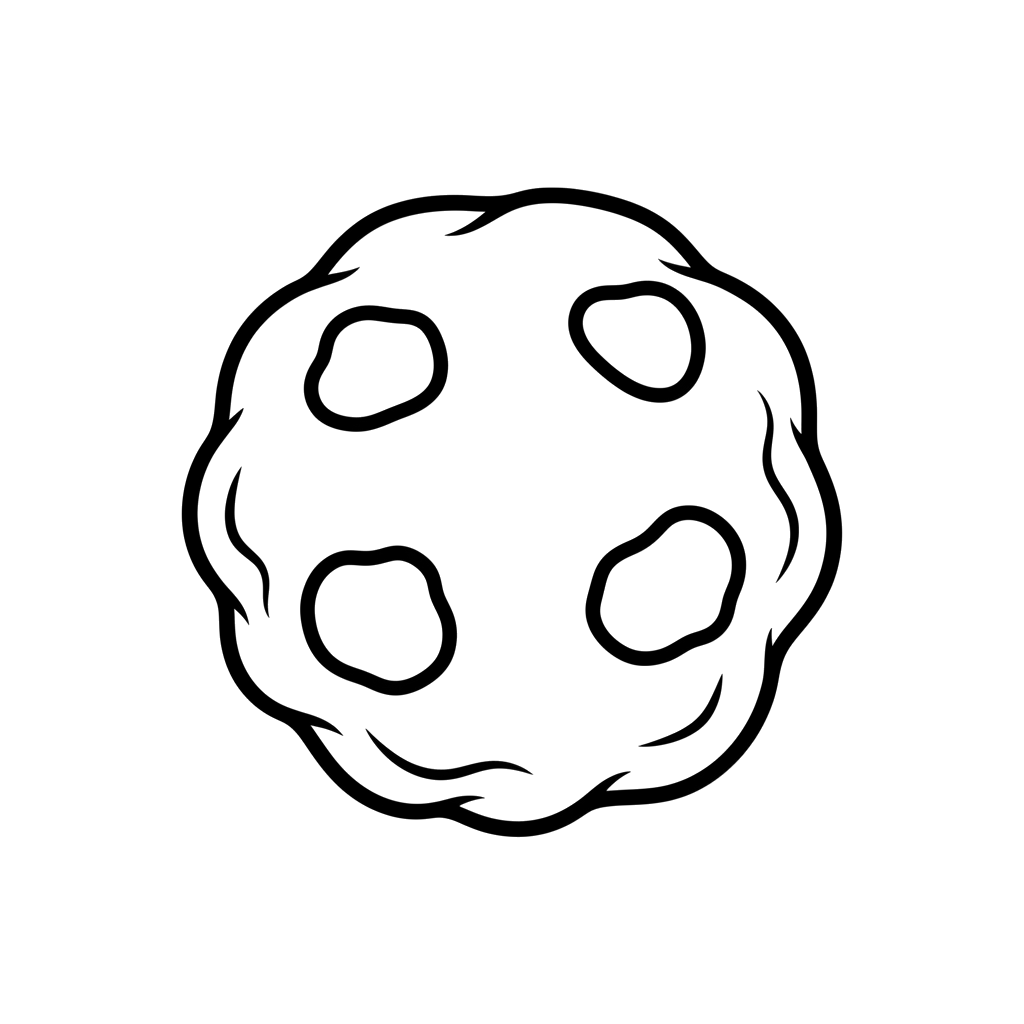 Cookie free food & treats coloring page line art