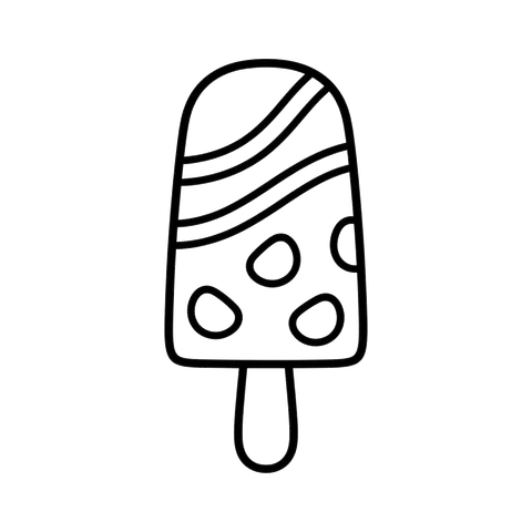 Popsicle free food & treats coloring page line art